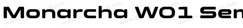 Monarcha W01 SemiBold字体转换